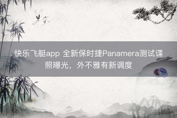 快乐飞艇app 全新保时捷Panamera测试谍照曝光,外不雅有新调度