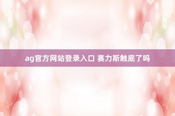 ag官方网站登录入口 赛力斯触底了吗